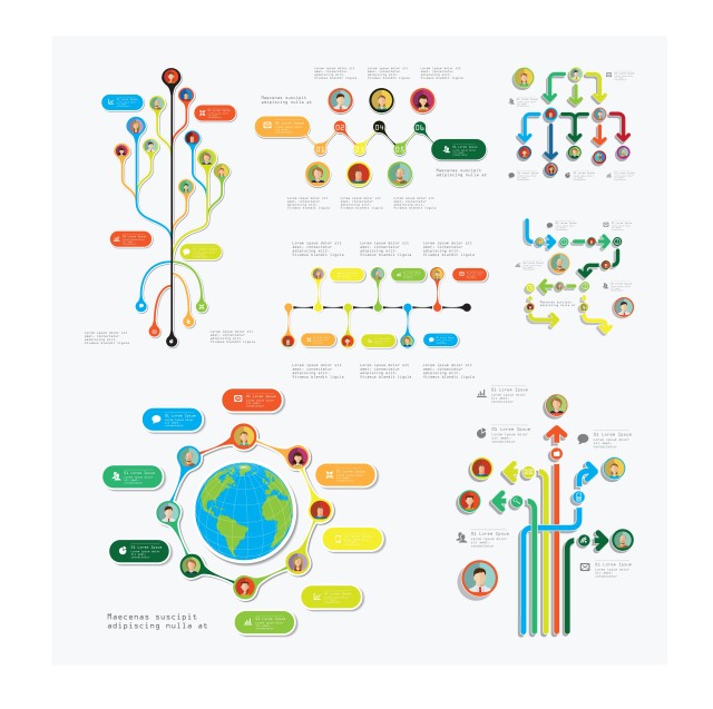 信息图表和业务设计矢量3（16）