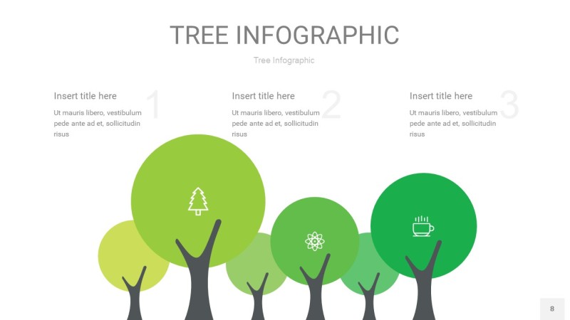 浅绿色树状图PPT图表8