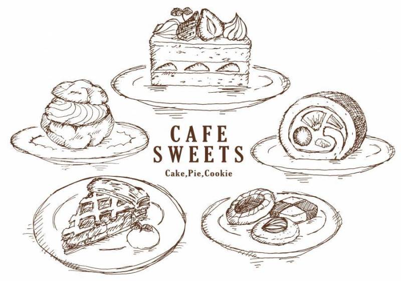 蛋糕和其他手绘