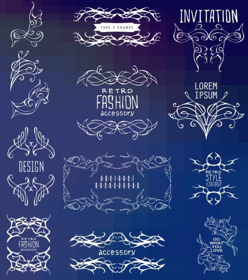 典雅的书法设计元素集24