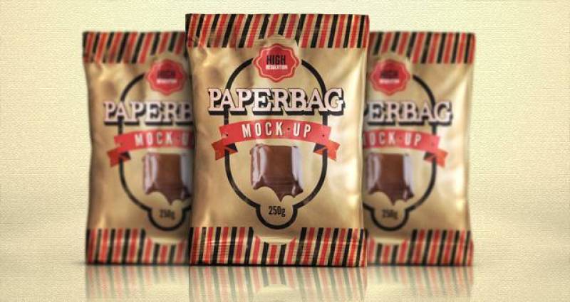 纸袋模拟模板