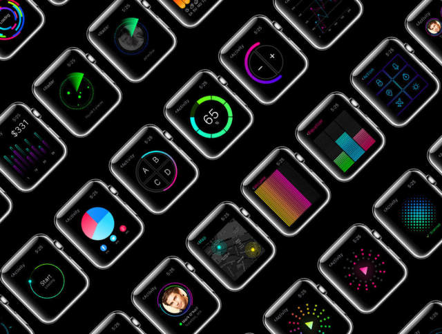 用于Apple Watch，W1 UI Kit的200多个屏幕UI工具包