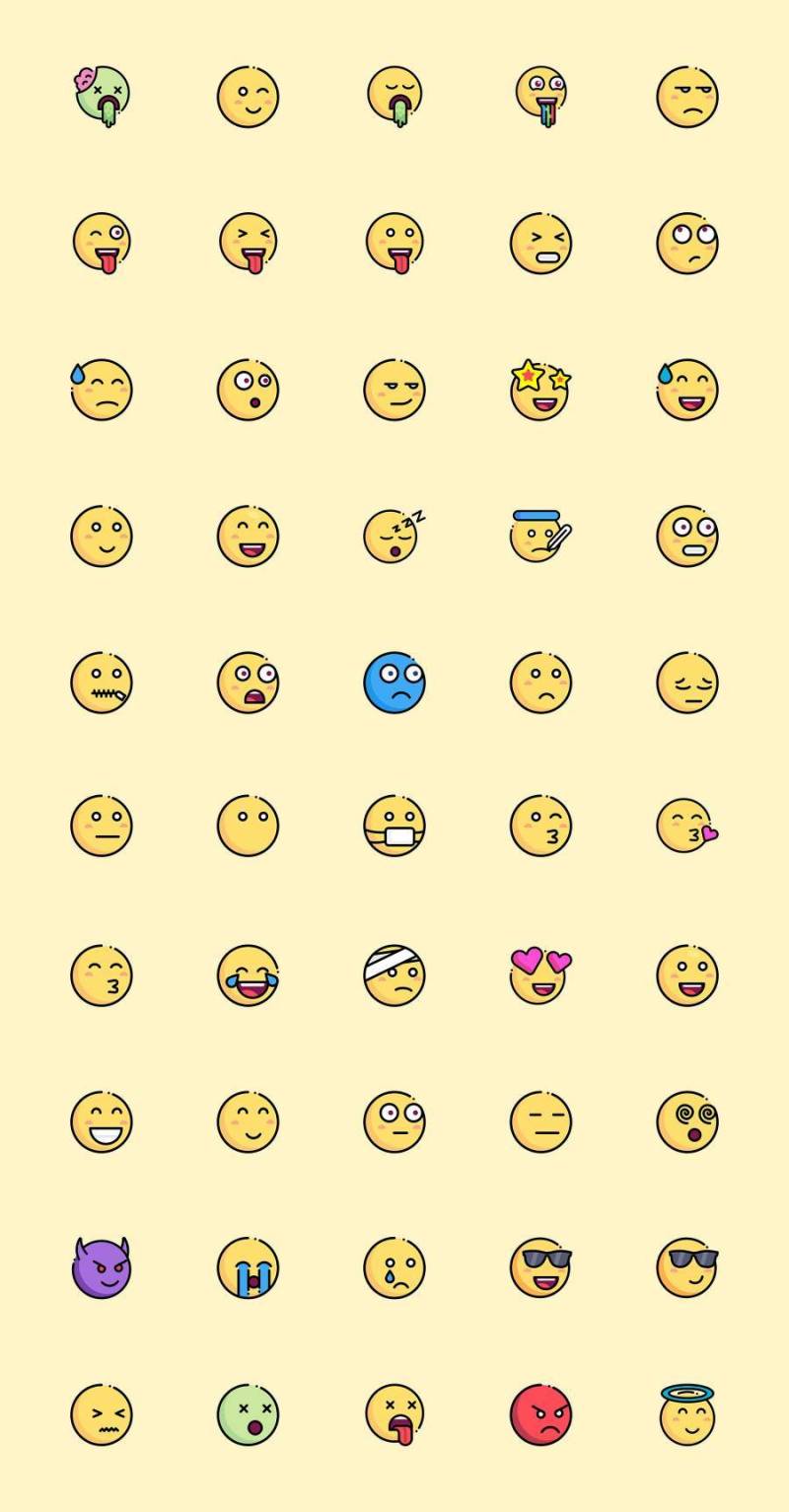 50 枚可爱 Emoji 图标