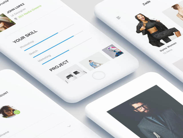适用于Sketch,Photoshop和XD的90多款iOS手机屏幕模板,Zade Mobile UI KIT 适用于Sketch,Photoshop和XD的90多款iOS手机屏幕模板,Zade Mobile UI KIT