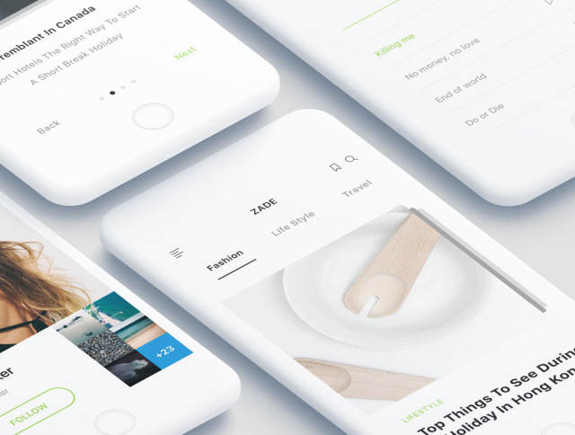 适用于Sketch,Photoshop和XD的90多款iOS手机屏幕模板,Zade Mobile UI KIT 适用于Sketch,Photoshop和XD的90多款iOS手机屏幕模板,Zade Mobile UI KIT