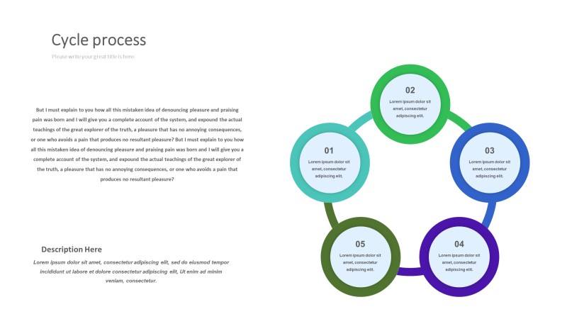紫绿色饼状PPT信息可视化图表30