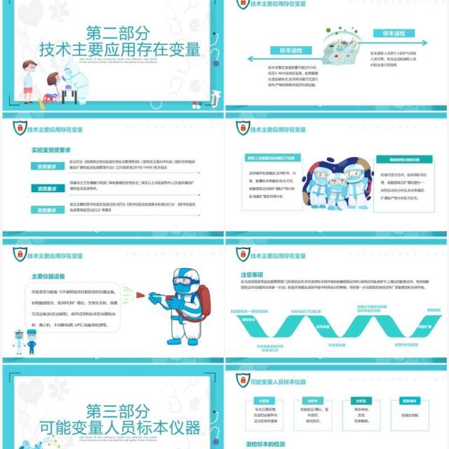 绿色卡通风核酸检测工作要点PPT模板 绿色卡通风核酸检测工作要点PPT模板