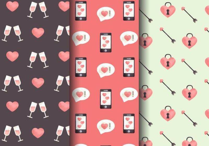  可爱的情人节＆＃x; s天模式