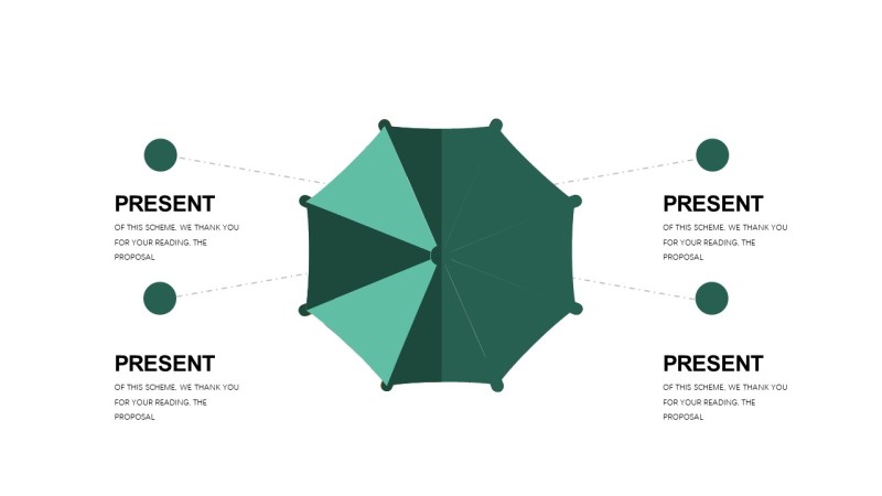 墨绿色创意设计PPT图表-2