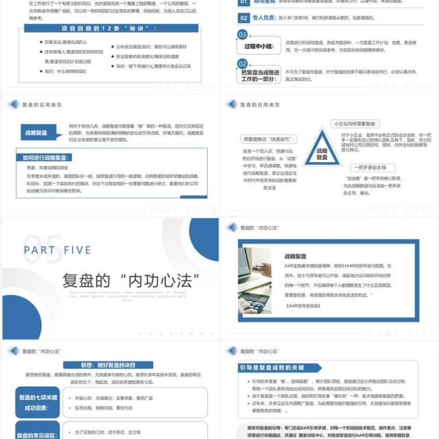 蓝色商务风把经验转化为能力PPT模板