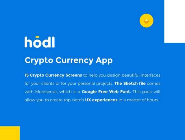 15用于Sketch的屏幕iPhone X加密货币UI工具包。，Hodl UI Kit v1