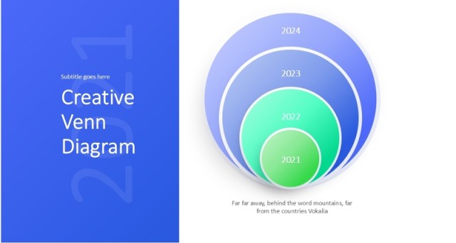 人物剪影韦恩图文氏图PPT信息图模板Silhouette & Venn Diagram-Light