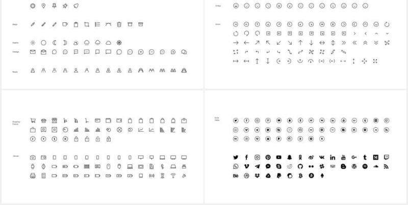 简约小清新图文展示PPT模板UNIA - Media Press Kit Powerpoint Template
