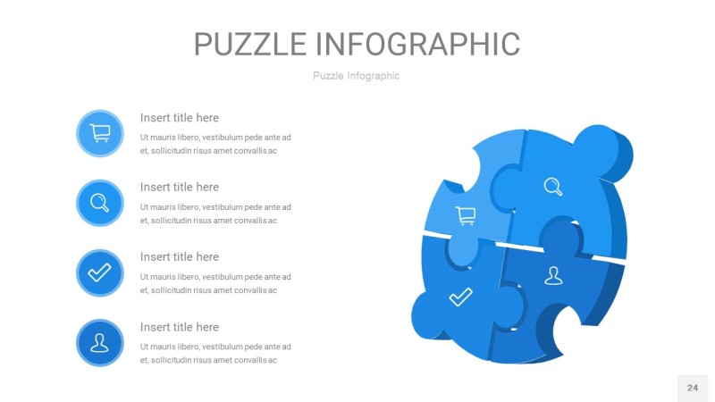 天蓝色拼图PPT图表24