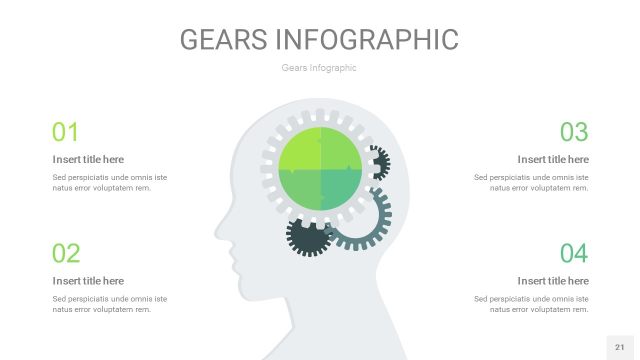浅绿色齿轮PPT信息图21