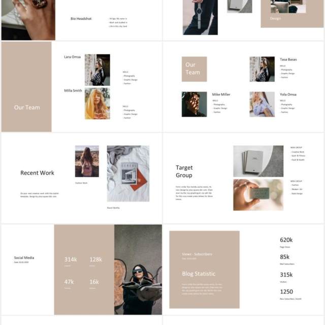 极简简约个人简历图文展示汇报PPT模板MACA - Powerpoint Media Kit Branding Template 极简简约个人简历图文展示汇报PPT模板MACA - Powerpoint Media Kit Branding Template