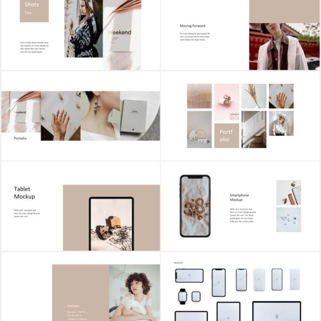 极简简约个人简历图文展示汇报PPT模板MACA - Powerpoint Media Kit Branding Template 极简简约个人简历图文展示汇报PPT模板MACA - Powerpoint Media Kit Branding Template