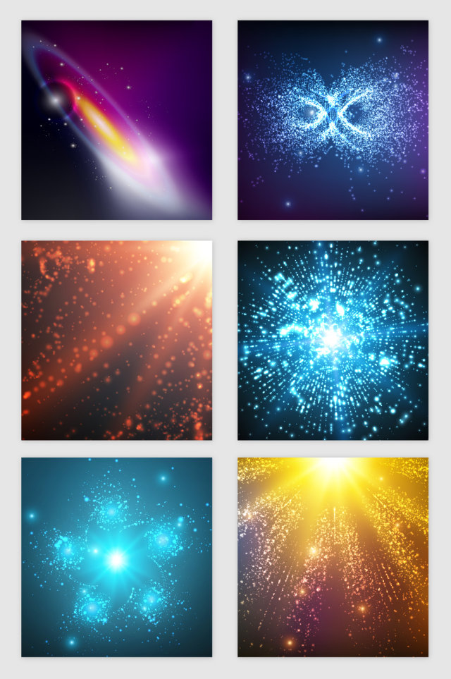 太空满天星光效矢量素材 太空满天星光效矢量素材