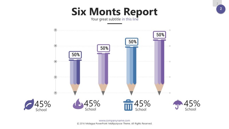 紫色信息可视化PPT图表2