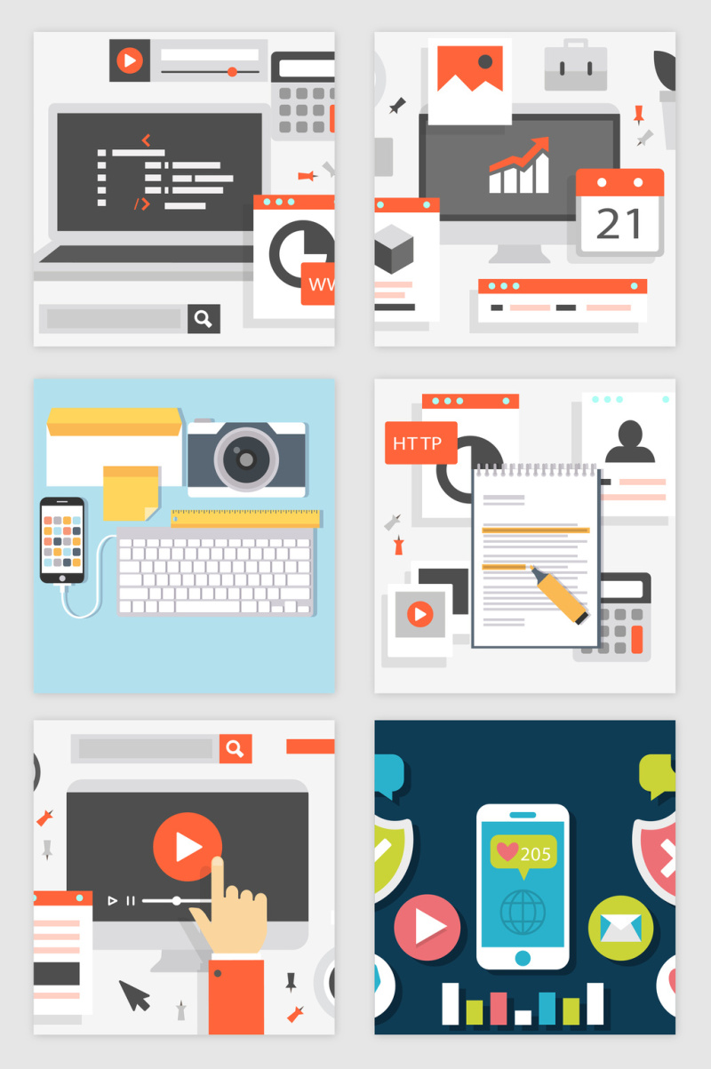 商务金融办公矢量素材