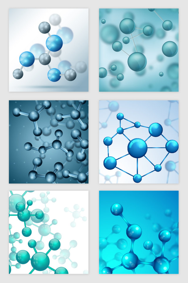 医疗科技线条分子纹理矢量素材