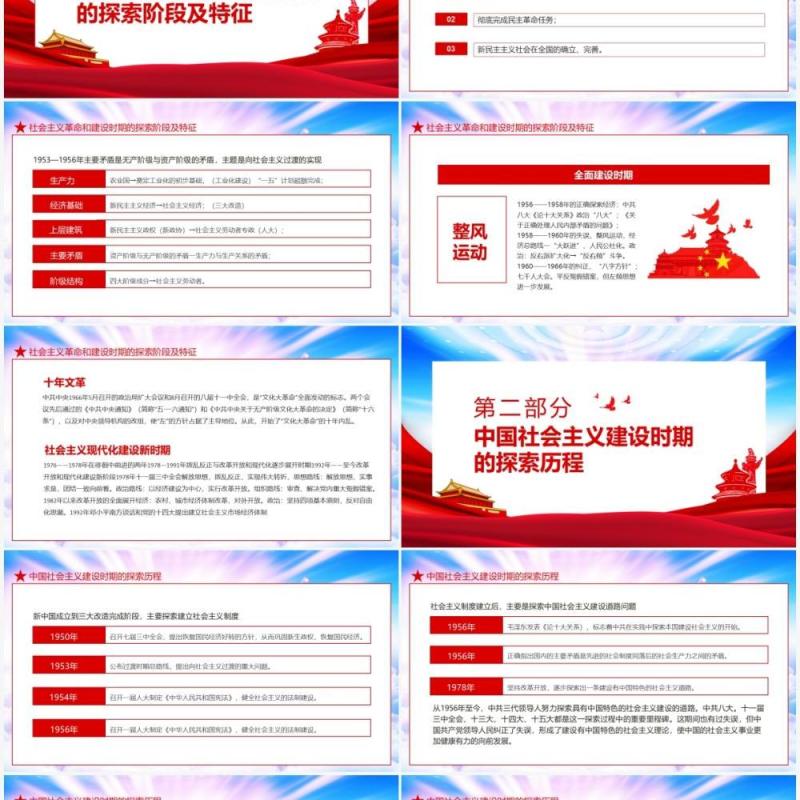 社会主义革命建设时期学党史悟思想办实事开新局动态PPT模板