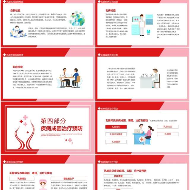 乳腺常见疾病成因表现治疗及预防动态PPT模板 乳腺常见疾病成因表现治疗及预防动态PPT模板