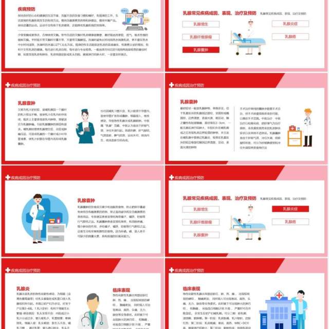 乳腺常见疾病成因表现治疗及预防动态PPT模板 乳腺常见疾病成因表现治疗及预防动态PPT模板