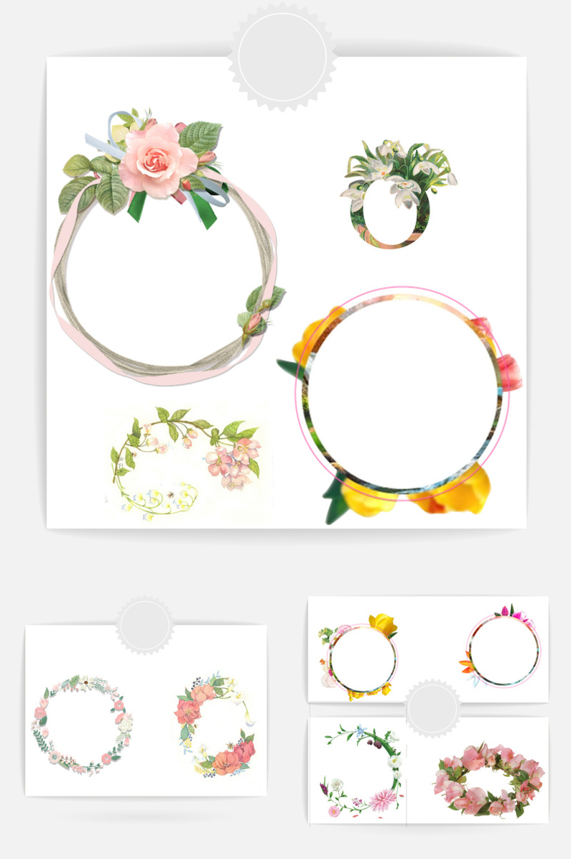花圈圈设计素材