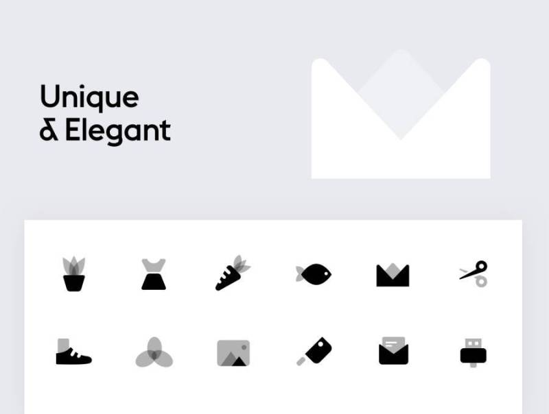 640矢量双色调图标的iOS，Android和Web。，斯德哥尔摩高级图标