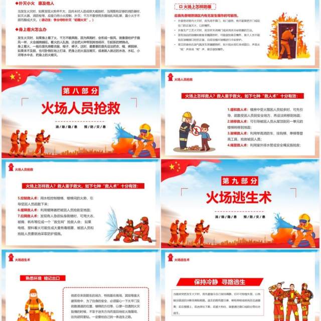 掌握消防常识提高自救能力PPT模板 掌握消防常识提高自救能力PPT模板