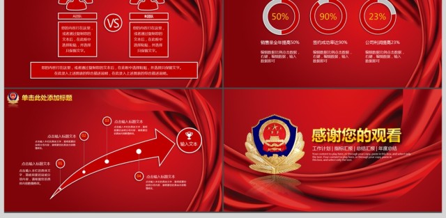 红色大气党建公安警察工作总结汇报PPT 红色大气党建公安警察工作总结汇报PPT