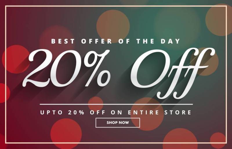 优质风格的折扣券海报模板设计