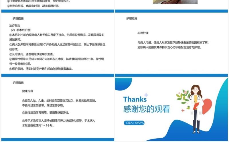 周围血管疾病病人的护理PPT模板
