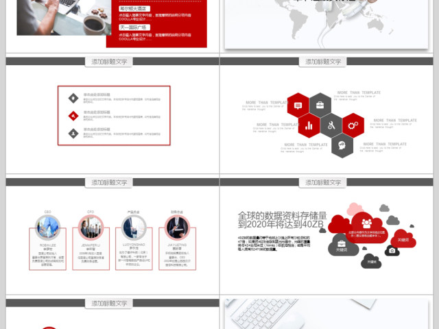 2018航空公司工作汇报ppt模板