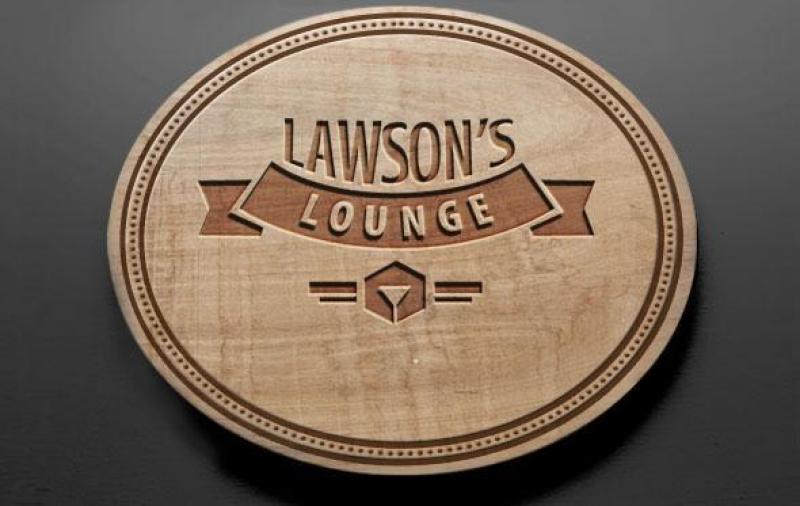 LOGO应用PSD智能模板 木板