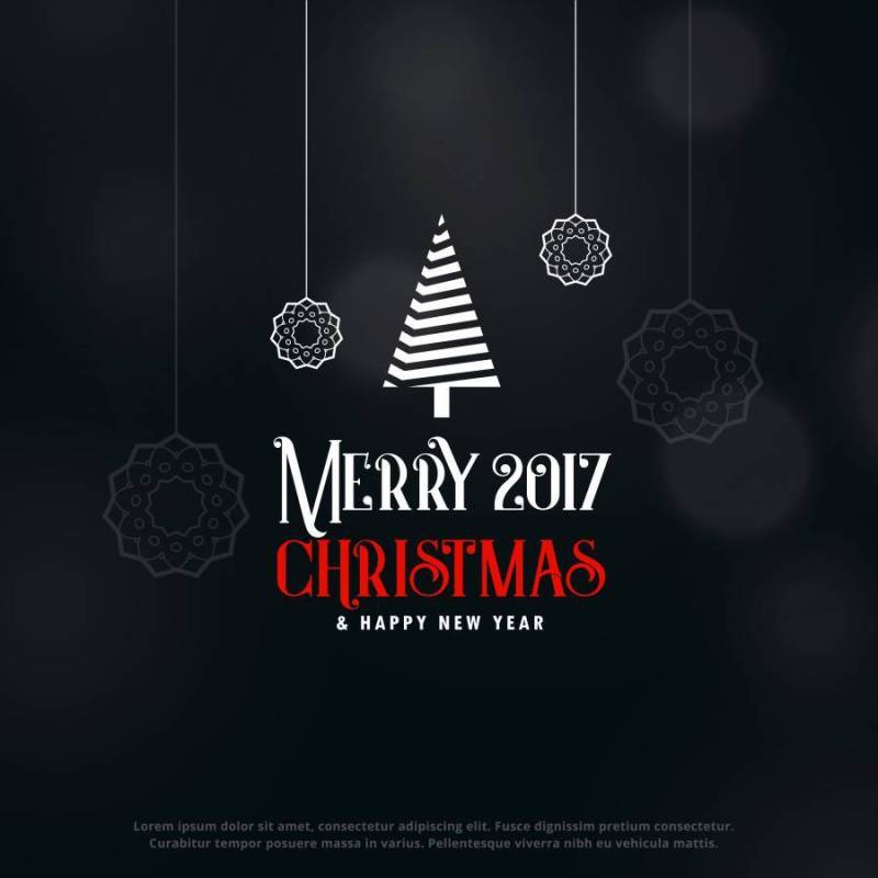 圣诞快乐黑暗问候设计背景