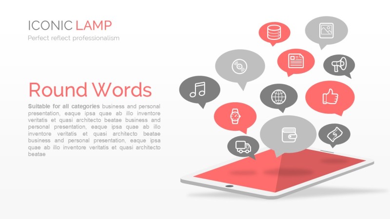 西瓜红色商务PPT图表-25