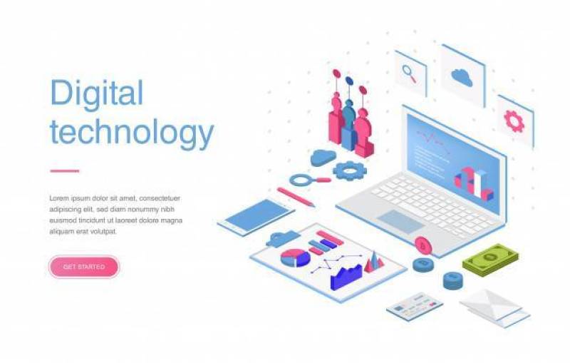 Set of web page design templates