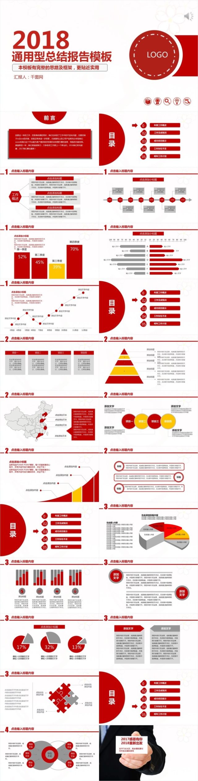 总结汇报通用PPT