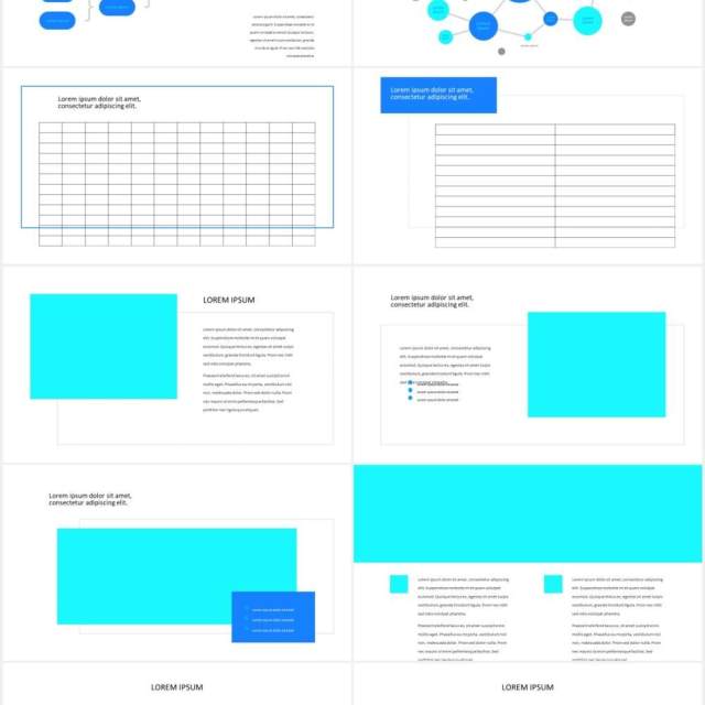 蓝色医学演示医院医疗图片排版设计PPT模板MEDICYNE - Medical Presentation Template