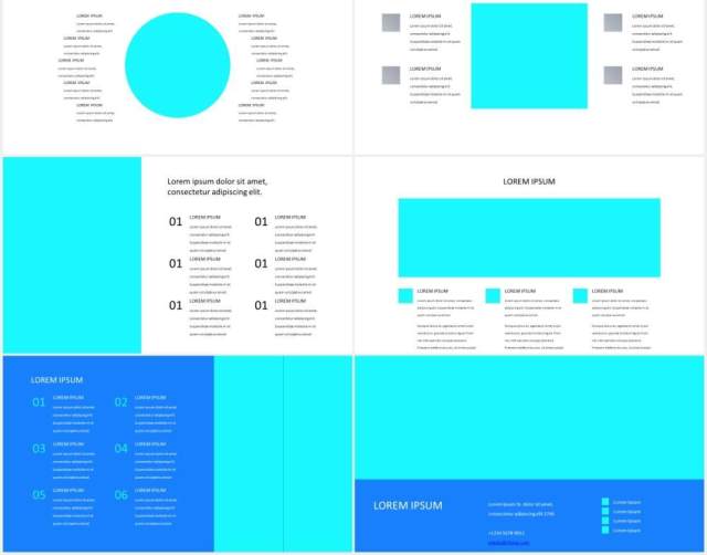 蓝色医学演示医院医疗图片排版设计PPT模板MEDICYNE - Medical Presentation Template