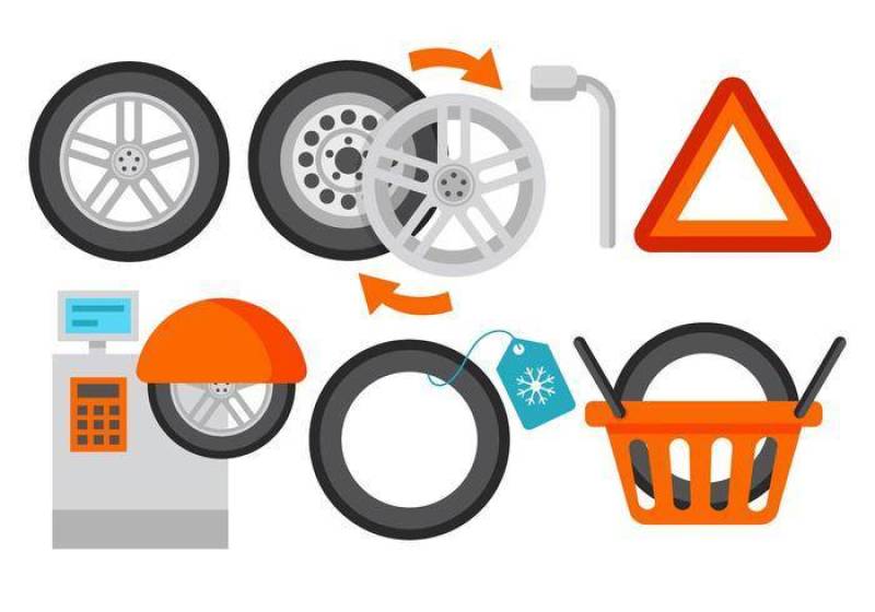  的轮胎服务矢量