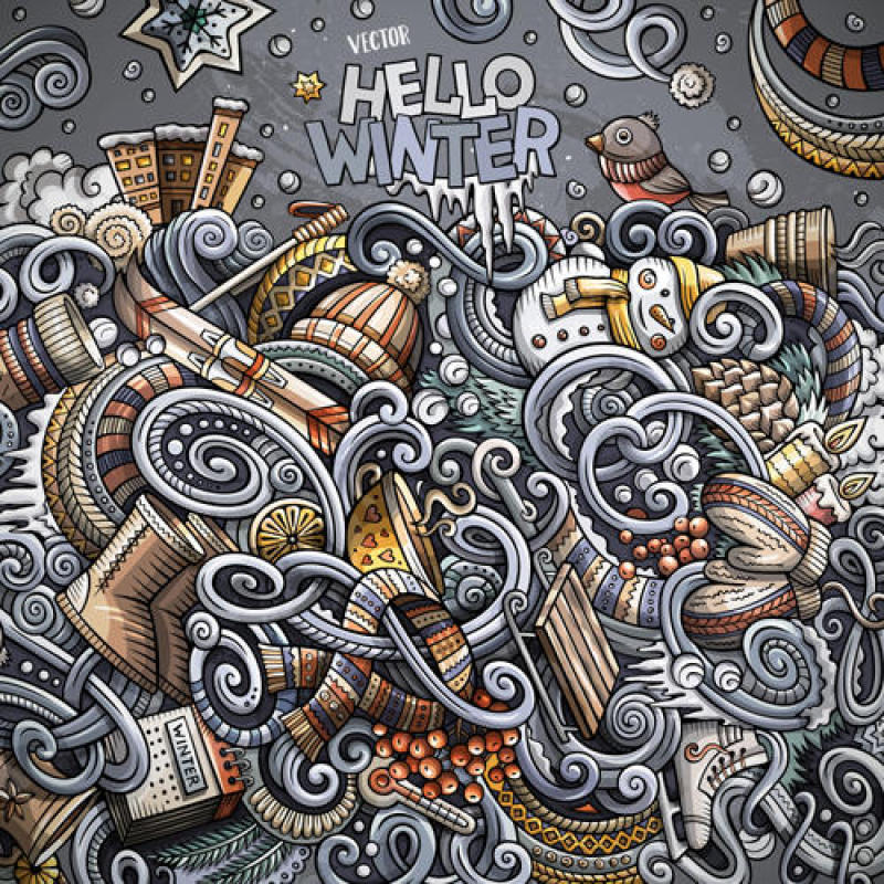 冬日主题插画