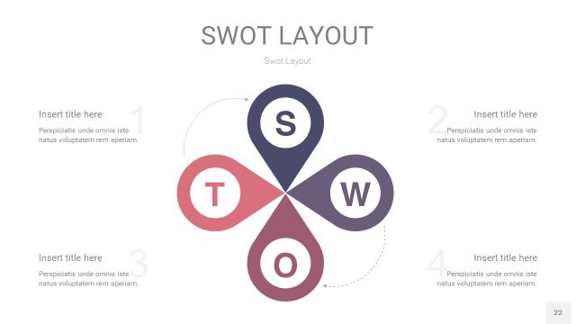 莫兰迪紫色SWOT图表PPT22