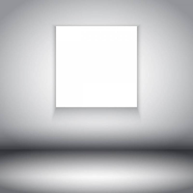 室内与空白的画布