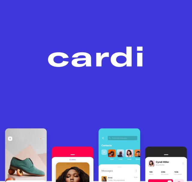 基于多用途卡的iOS UI KIT，Cardi UI套件