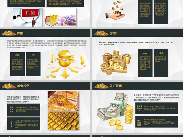 原创金融投资理财财富增长知识学习PPT模板 原创金融投资理财财富增长知识学习PPT模板