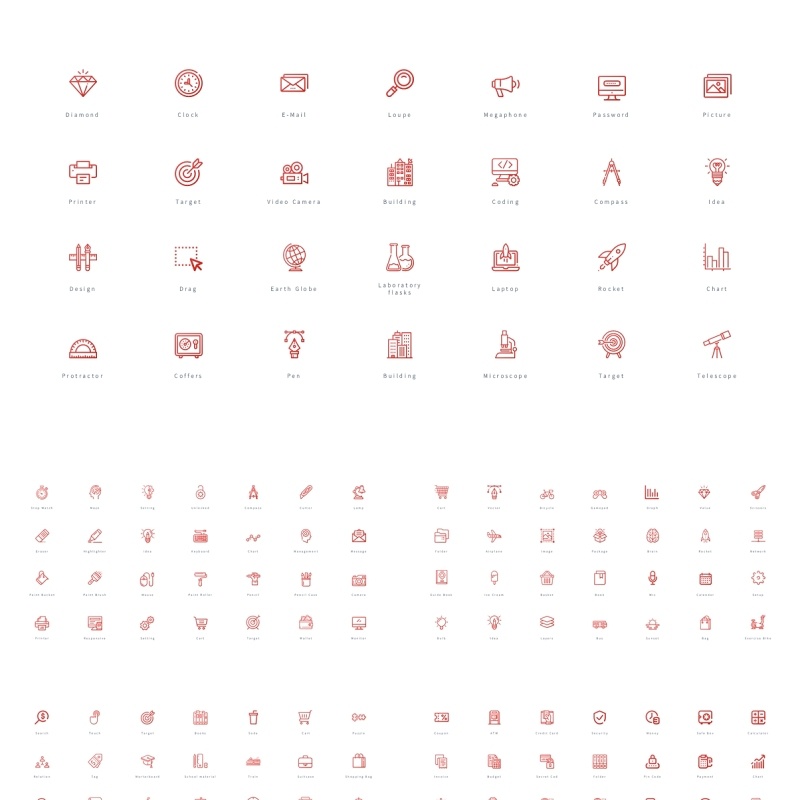 280矢量图标PPT素材 Bonus vector Icons