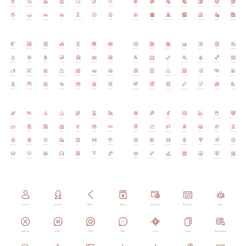 280矢量图标PPT素材 Bonus vector Icons
